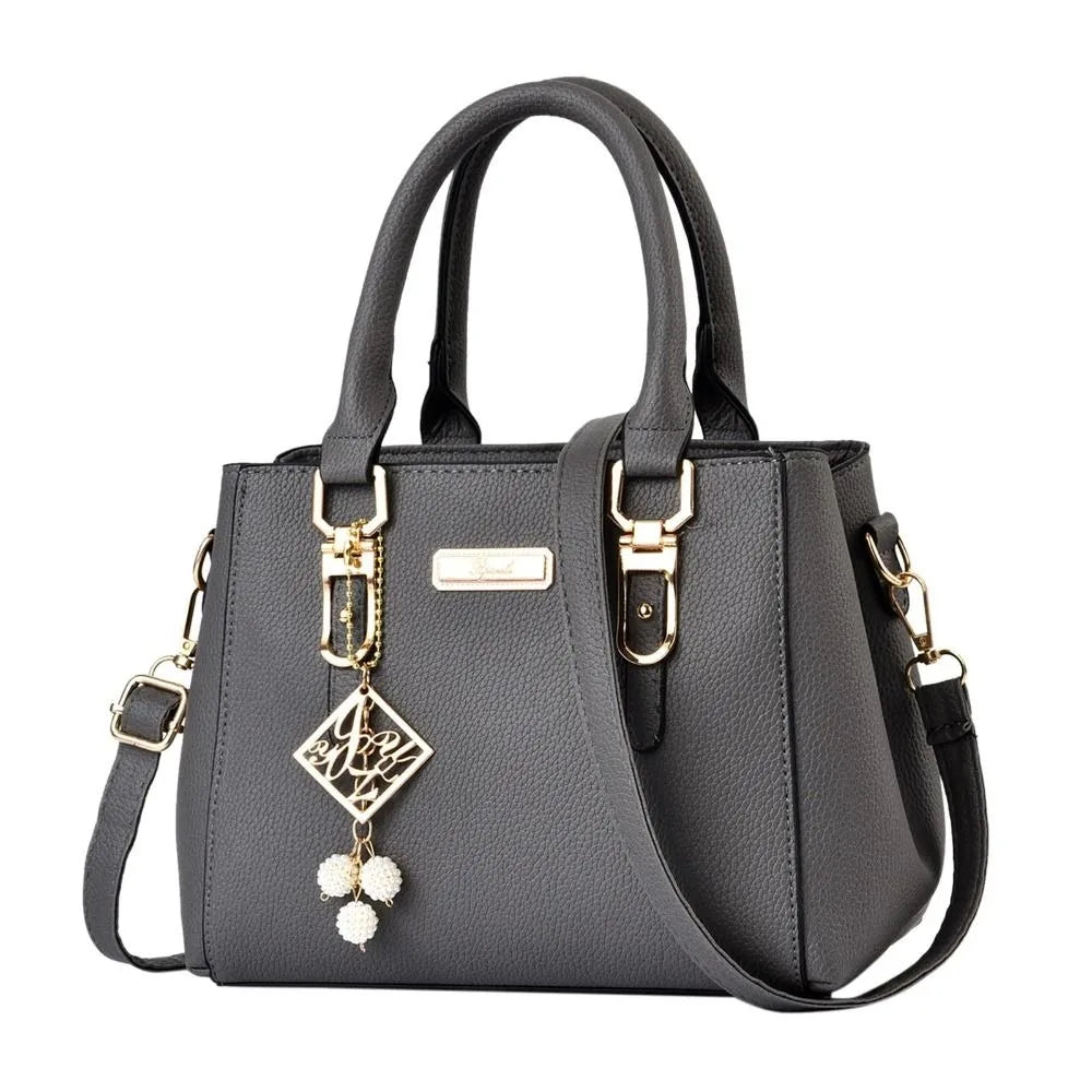 Bolso de Hombro de Gran Capacidad de PU con Bolsillo Abierto para Mujer