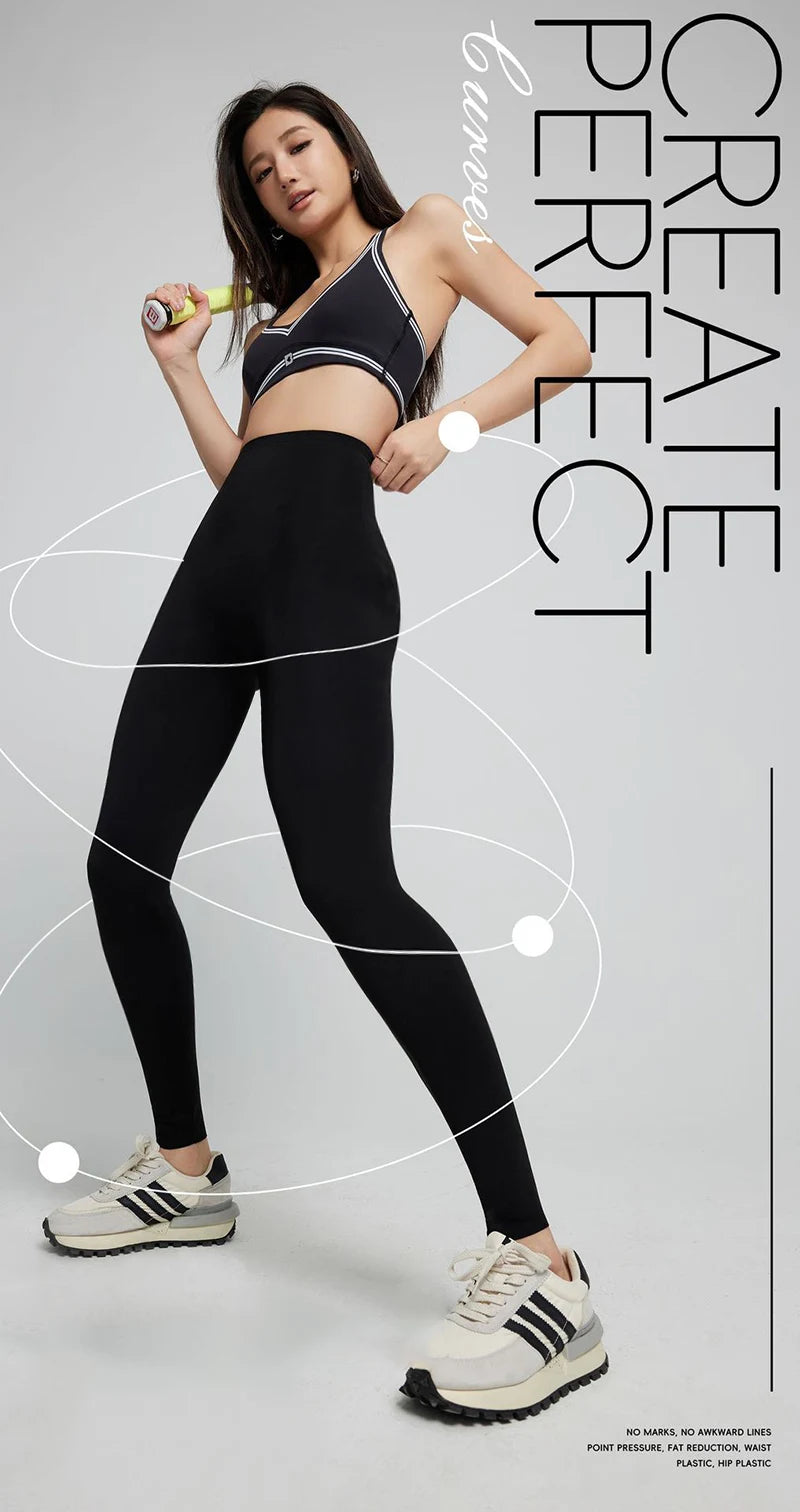 Leggings Piel Tiburón Shaping | Levantador Glúteos Micro Presión | Adelgazamiento Fitness P-V | Ticotrendy