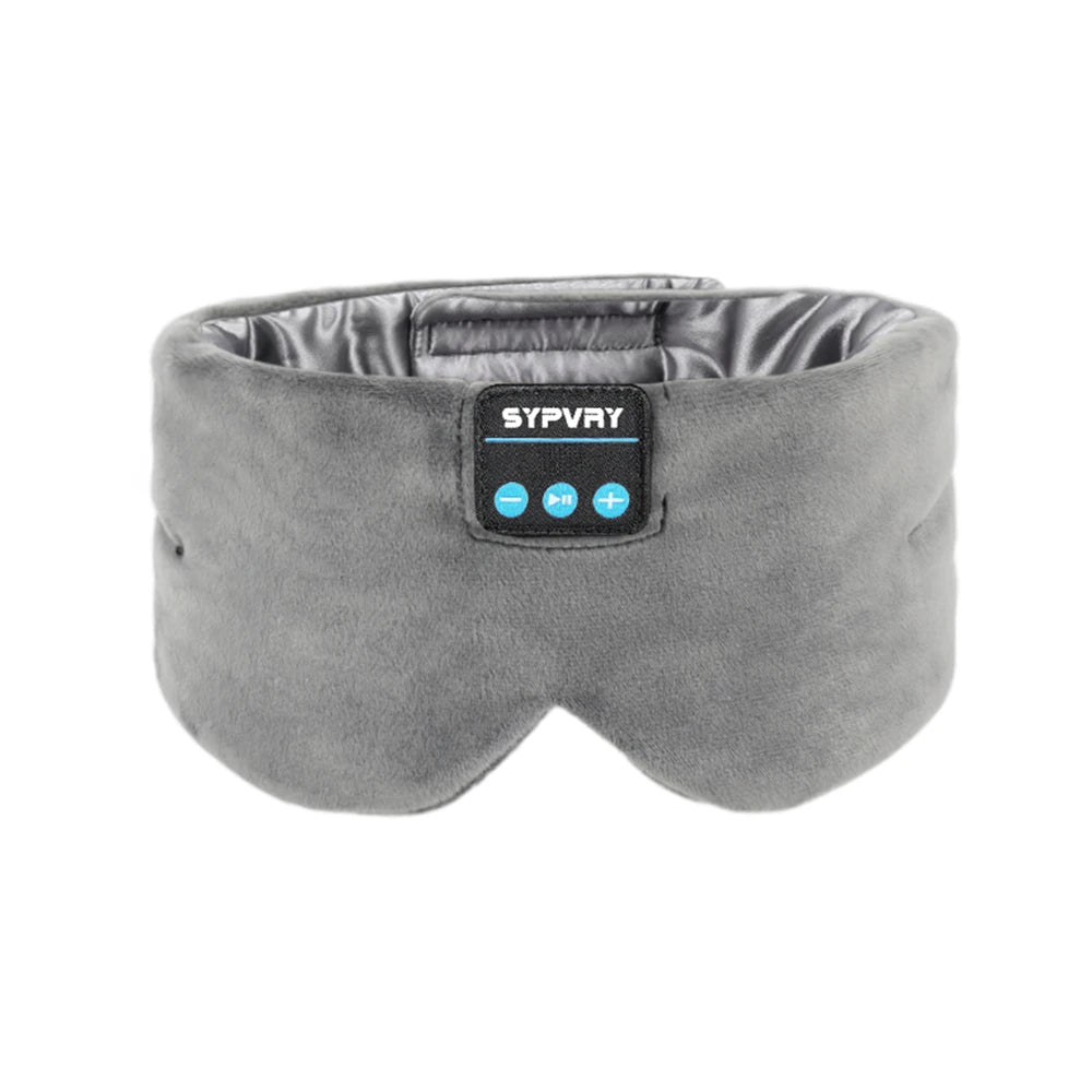 Auriculares para dormir Máscara de ojos Bluetooth para mujeres y hombres, máscaras opacas de música inalámbrica para personas mayores, regalo de viaje para el insomnio