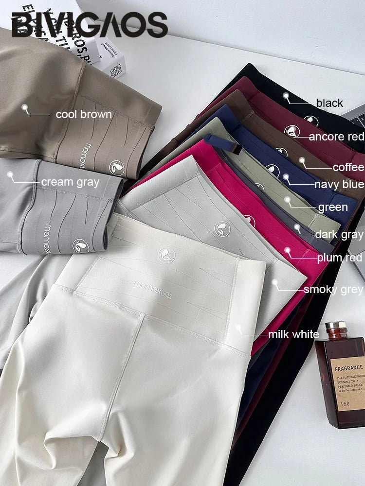 Leggings Piel Tiburón Ciruela | Sensación Desnuda 3D Push Up | Sexy Yoga Fitness PV | Ticotrendy