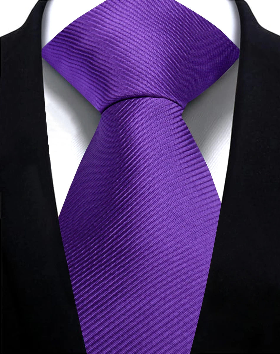Corbata Lisa De Poliéster Negocios Boda Accesorio De Moda