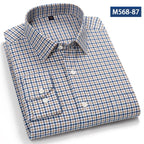 Camisa Clásica Algodón Hombre | Manga Larga | Botones | Casual y Oficina | Ticotrendy