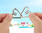 Rompecabezas de anillo chino de Metal para niños y adultos, puzles mágicos, rompecabezas clásicos, IQ Brain Teaser, 8 juegos por paquete
