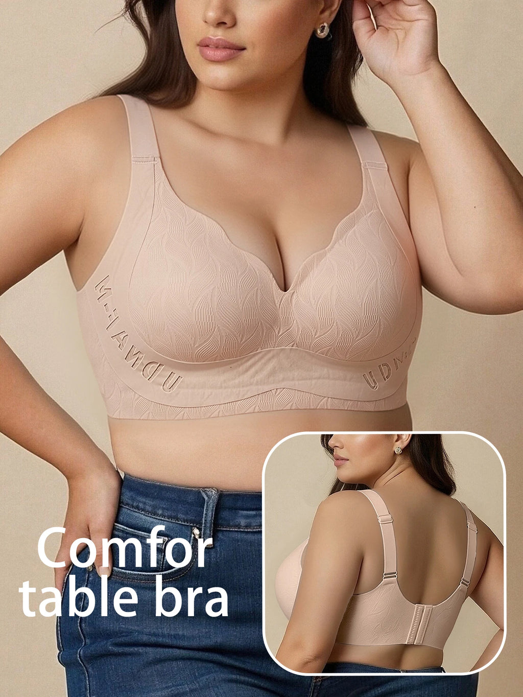 Sujetador Cobertura Total | Push-up Sin Costuras | Tallas L-6XL | Tico Trendy