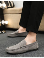 Mocasines Lona Hombre ∣ Transpirables Ligeros ∣ Conducción Zapatos Planos