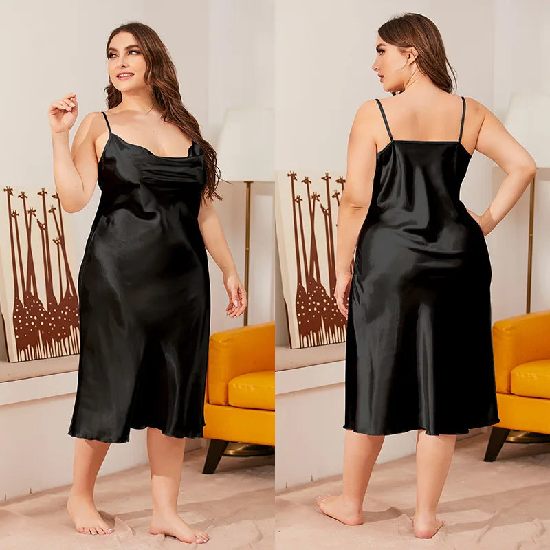 Camisón Manga Corta Cuello Redondo | Talla Grande
