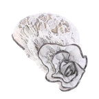 Turbante de encaje negro para mujer, gorro bajo bufanda, de flores grandes Hijab, sombreros musulmanes, gorro de flores, gorro de envoltura, sombreros islámicos, nuevo