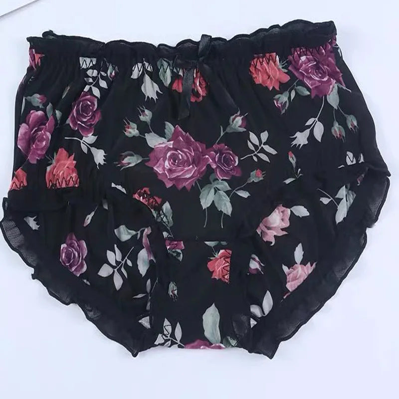 Bragas con Volantes y Lazo Floral | Talla Grande