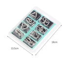 Rompecabezas de anillo chino de Metal para niños y adultos, puzles mágicos, rompecabezas clásicos, IQ Brain Teaser, 8 juegos por paquete