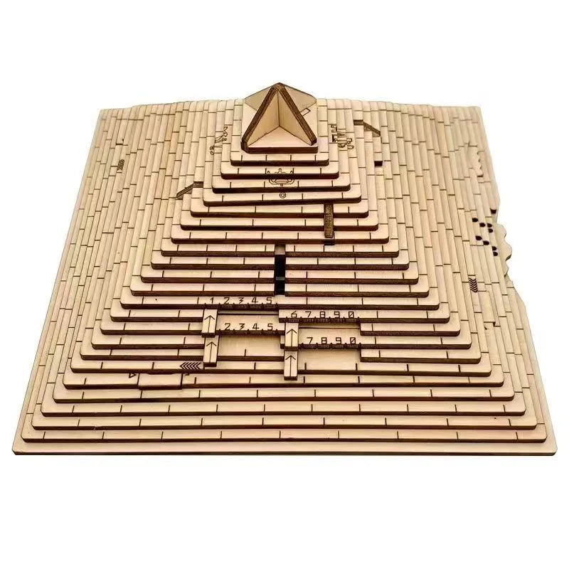 Regalo sorpresa, caja de rompecabezas piramidal Quest con compartimento oculto, juegos de rompecabezas para adultos y niños, juguetes creativos de prueba IQ
