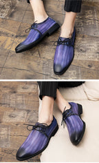 Zapatos Vestir Rosados Hombre Oxford Elegantes Casuales Banquete Boda | Talla 48