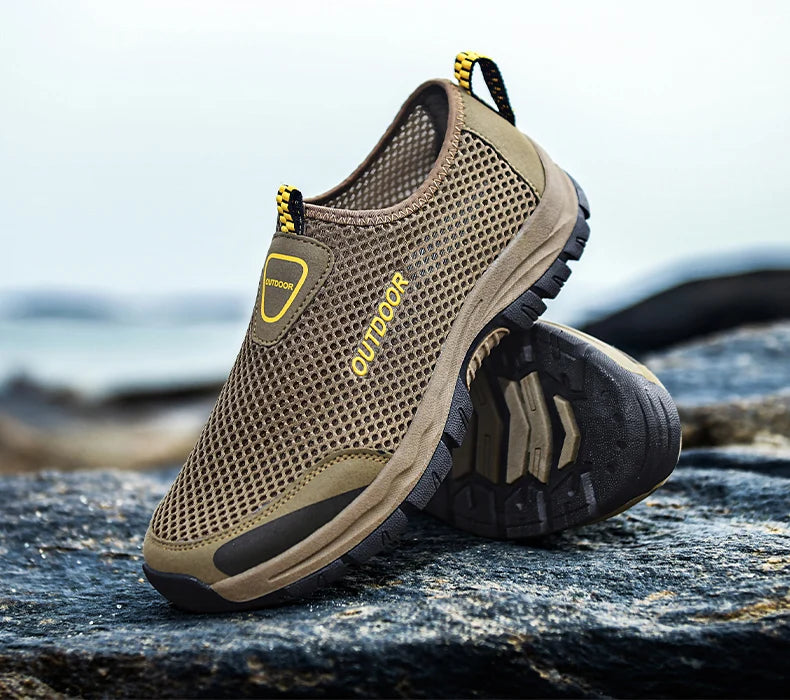 Mocasines Casuales Hombre | Malla Respirable Ligera Confort Estilo Tico | Talla Grande