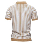 Polo Malla Panel Contraste Hombre | Cuello Vuelto Transpirable | Tallas S-XXL | Tico Trendy