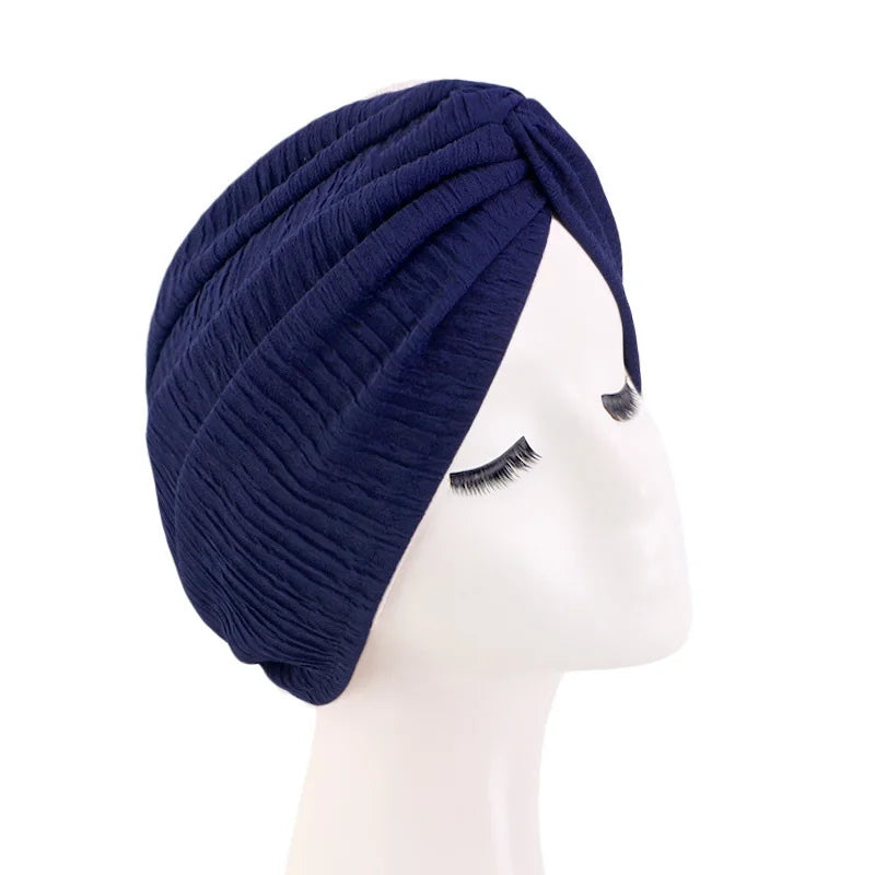 Nuevo turbante musulmán para mujer, gorro envolvente para la cabeza, pañuelo elástico para la cabeza, pañuelos, sombreros para el cabello para mujer, gorro, pañuelo interior islámico