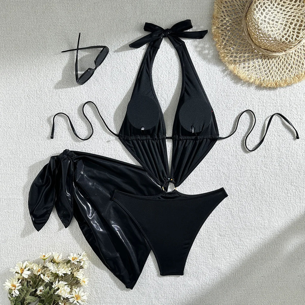 Bikini Brillante de Dos Piezas - Para Brillar en la Noche en la Playa