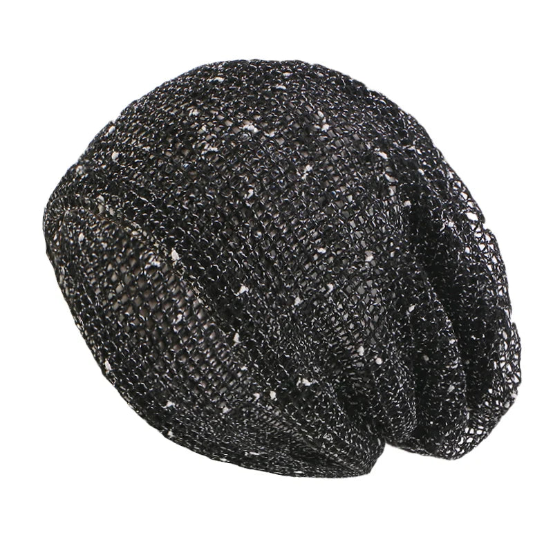 Nuevas Gorros de doble uso para mujer, gorros de malla de algodón para verano, gorros finos, gorros informales para exteriores, gorros con bufanda, Gorros para niñas