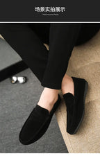 Mocasines Lona Hombre ∣ Transpirables Ligeros ∣ Conducción Zapatos Planos