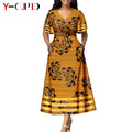 Vestido Cuello V Estampado Africano Pareja | Top y Pantalón | Tallas XS-6XL | Tico Trendy