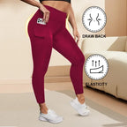 Leggings Yoga Talla Grande | Cintura Alta con Bolsillos | Levantamiento de Glúteos | Tico Trendy
