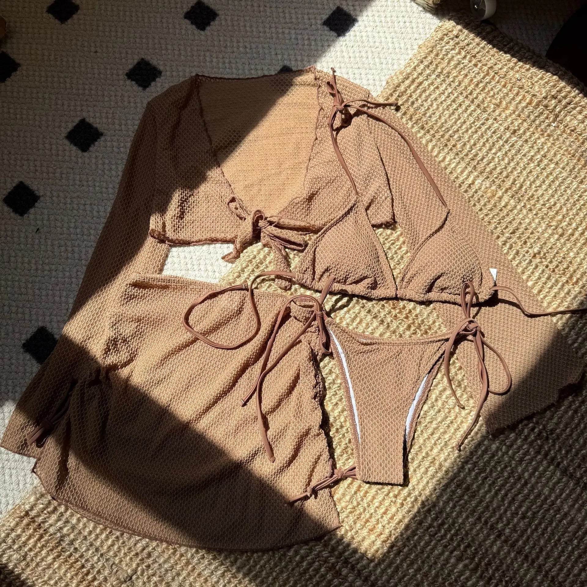 Conjunto de 4 Piezas para Playa - Outfit Completo Pura Vida