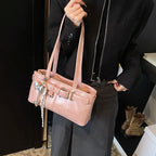 Bolso Hombro Diseño Hebilla Cinturón Lujo | Moda Versátil Tendencia Costa Rica