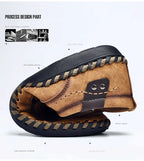 Mocasines Lujo Hombre ∣ Cuero Suave ∣ Zapatos Cómodos para Conducir