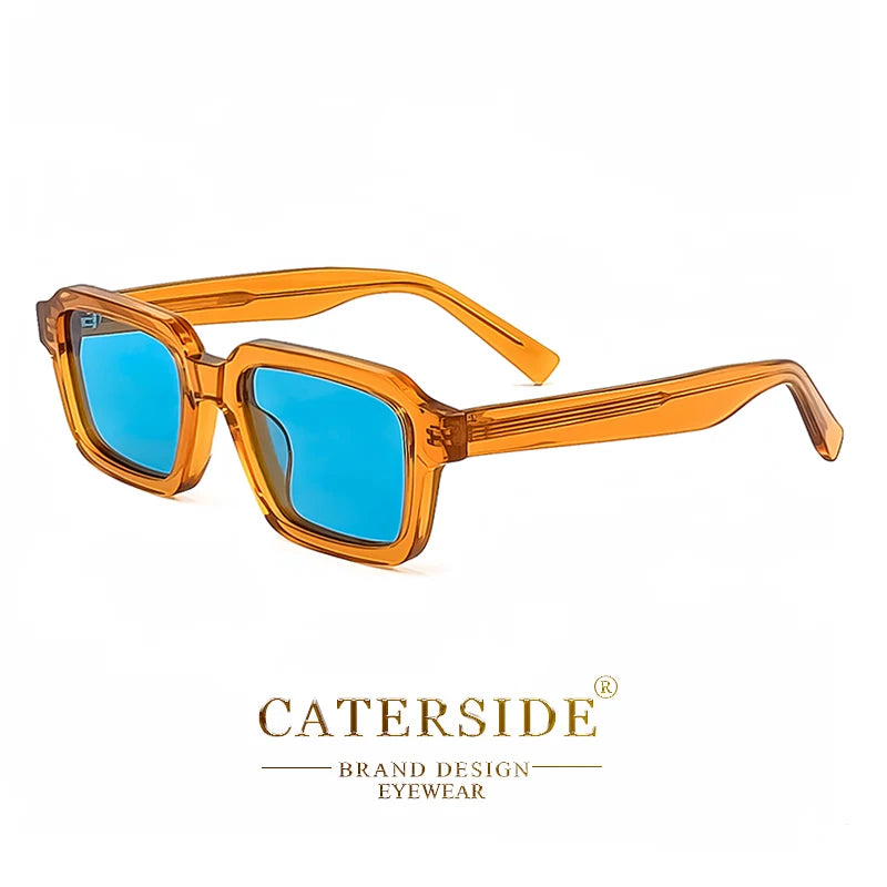 Gafas de Sol Polarizadas Caterside | Retro Cuadradas | Montura de Acetato | Unisex