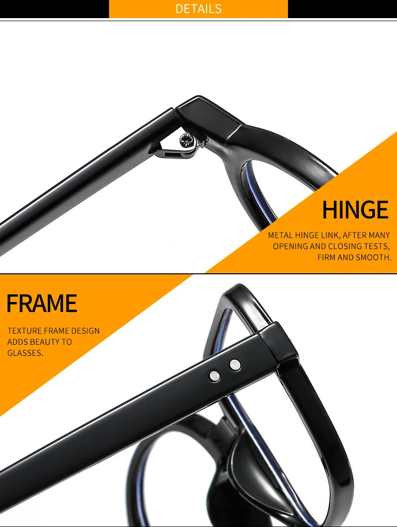 Montura Gafas Asimétricas Retro Redondas Cuadradas | Lentes Transparentes Unisex Ópticas