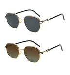 Gafas de Sol CATERSIDE Polarizadas | Lentes Poligonales | Montura Metal | UV400