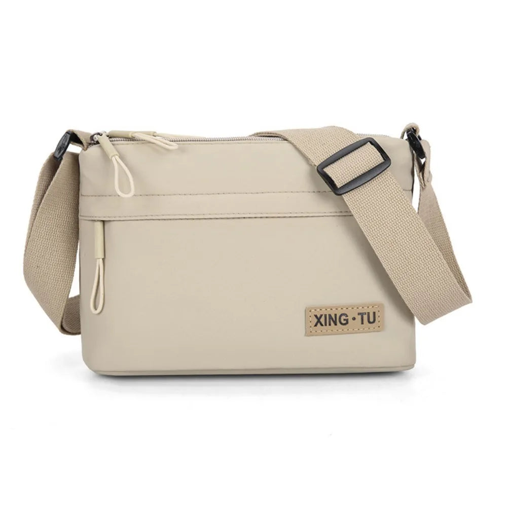 Bandolera Oxford de Gran Capacidad y Múltiples Cremalleras para Unisex