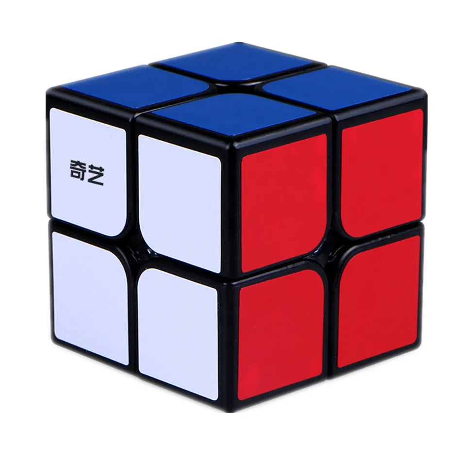 Cubo mágico Qiyi 2x2 3x3 4x4 5x5 6x6 pegatinas negras rompecabezas educativo Cubo mágico juguetes para niños regalo juguete Cubo mágico