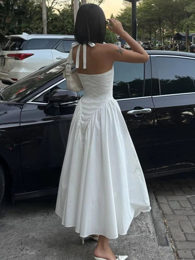 Vestido de fiesta con escote en V y espalda descubierta | Vestidos largos sexys