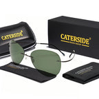 Gafas de Sol Caterside Polarizadas | Lentes Ultraligeras de Aleación de Titanio | Sin Montura