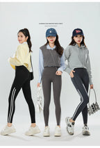 Mallas Piel Tiburón Raya Bolsillo | Cintura Alta Ajustado Fitness | Yoga Ciclismo Correr Otoño | Ticotrendy