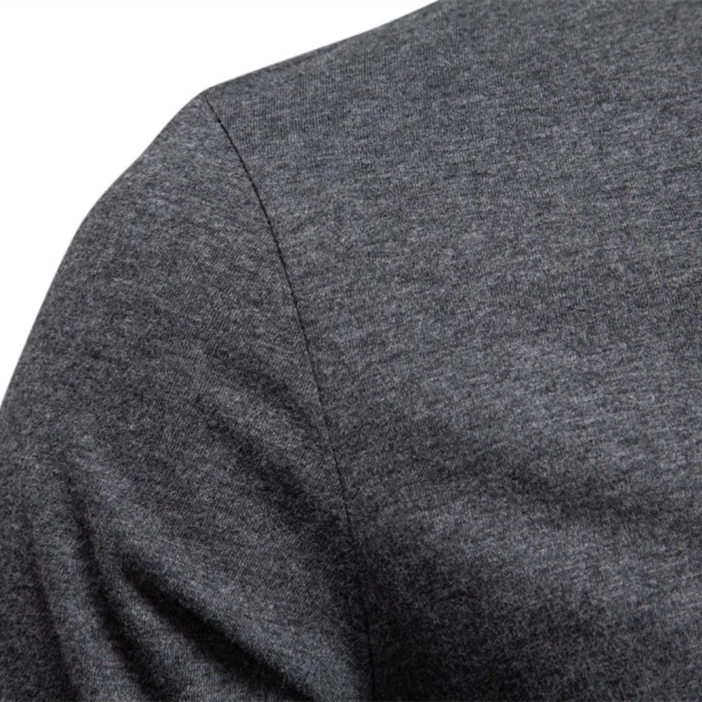 Camiseta Henley 100% Algodón Hombre | Manga Larga Informal Otoño | Tallas S-XXL | Tico Trendy