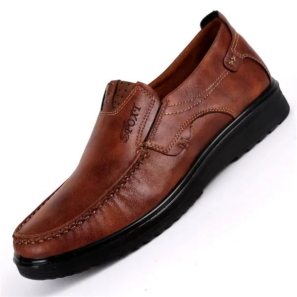 Mocasines Cuero Hombre ∣ Talla Grande ∣ Zapatos Planos Casuales