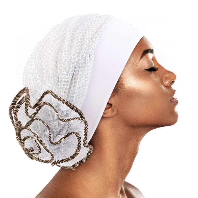 Turbante brillante elástico musulmán de flores para mujer, gorro de quimio para la pérdida de cabello, Bandanas internas, gorro Ninja para el cáncer, gorro para envolver la cabeza, nuevo