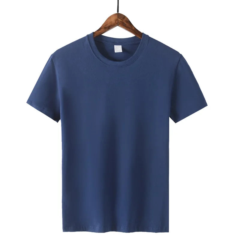 Camiseta Básica de Algodón Unisex | Media Manga | Colores Sólidos | Corte Casual
