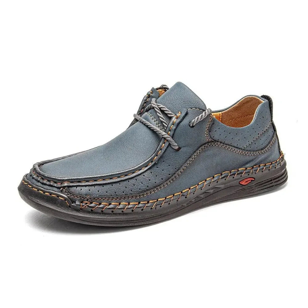 Zapatos Cuero Hombre ∣ Casual Negocios ∣ Talla Grande Hechos a Mano
