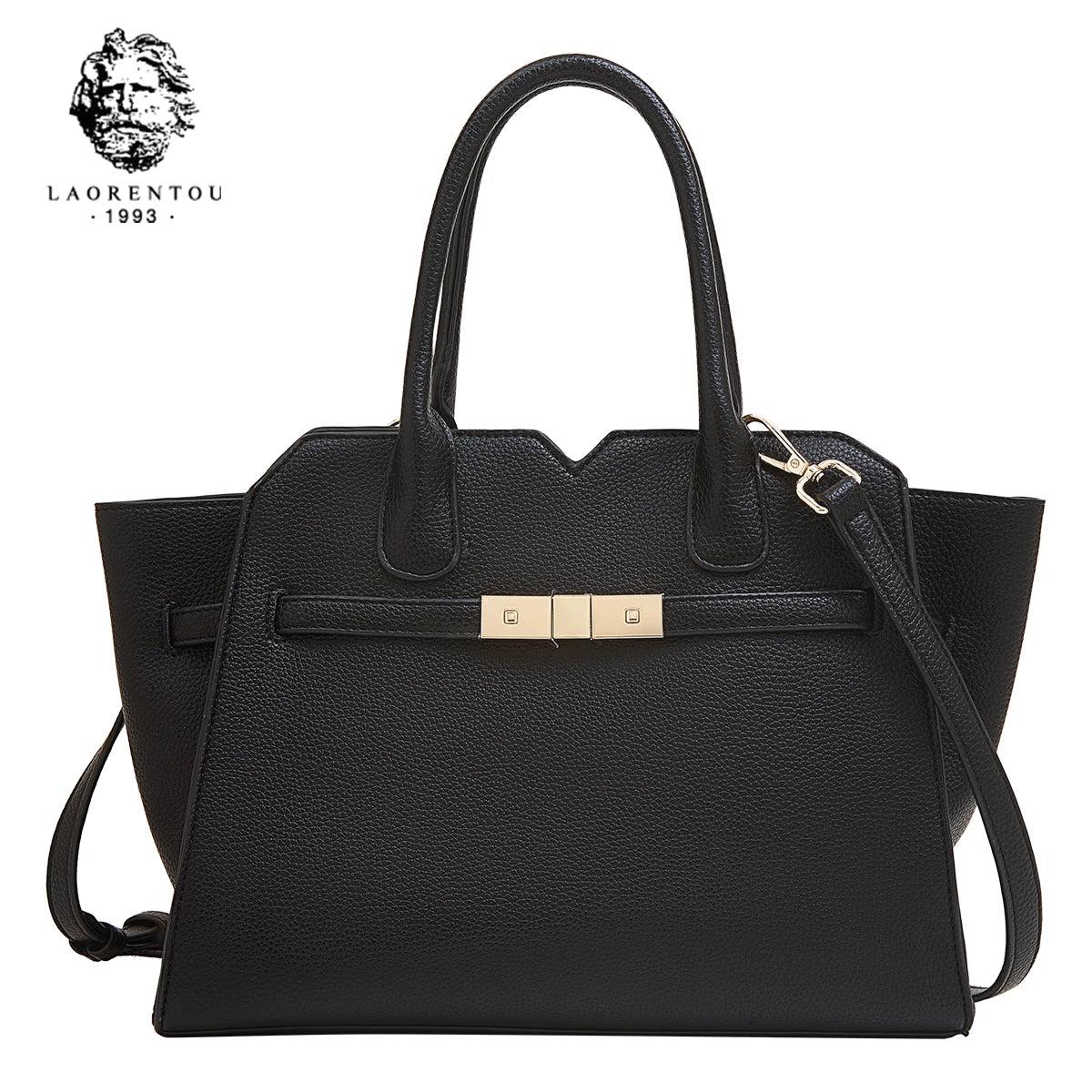 LAORENTOU elegante bolso de hombro de PVC con asa superior para mujer, moda informal 20225, bolsos cruzados de gran capacidad para mujer, monederos de regalo