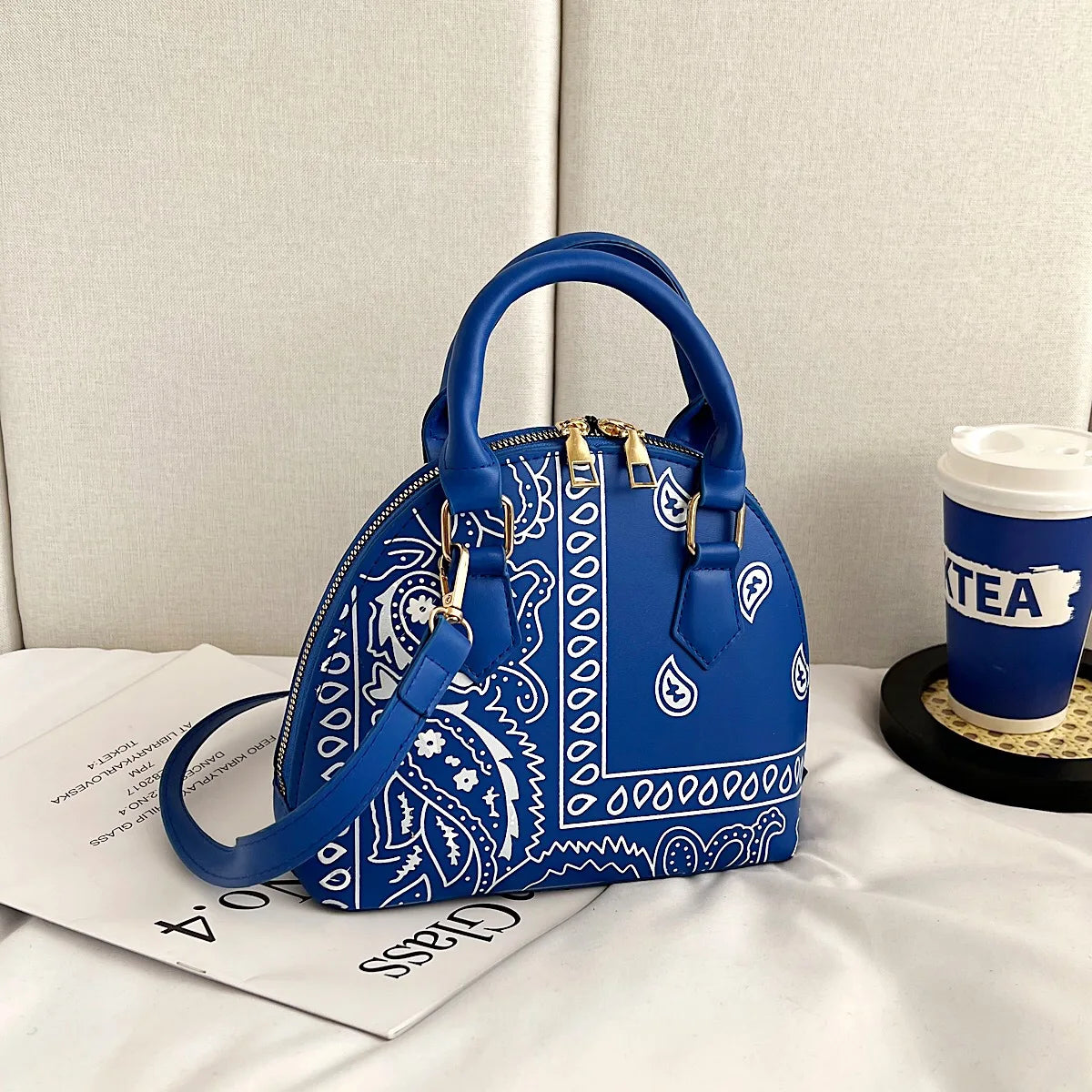 Bolso De Hombro Floral Para Mujer Elegante Bandolera Pequeña Versátil
