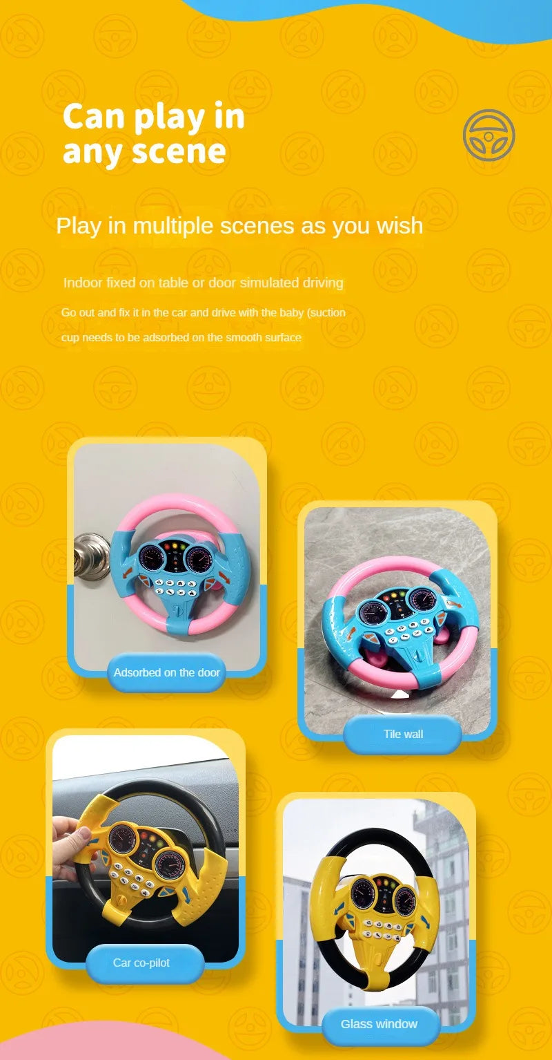 Volante De Juguete Simulador | Sonidos Y Luces | Regalo Infantil | Ticotrendy