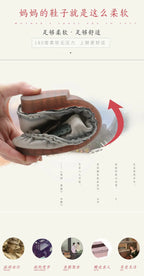 Mocasines Planos Florales de Cuero Genuino | Hechos a Mano | Talla 41 | Estilo Retro