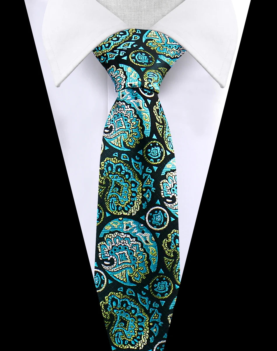 Corbata Jacquard Poliéster De Lujo Para Hombres Estilo Tico