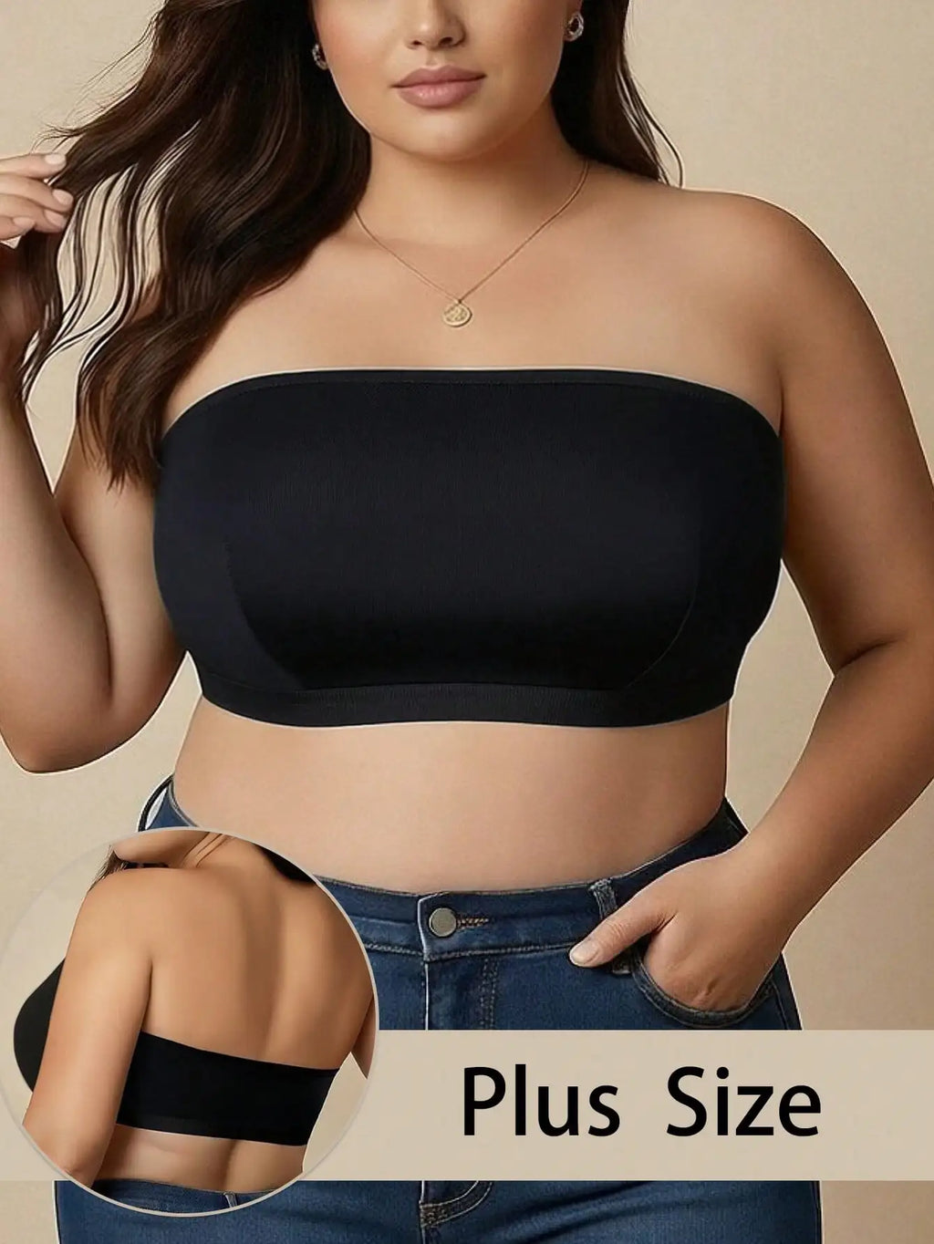 Sujetador Bandeau Inalámbrico Sin Costuras Anticaida | Tico Trendy
