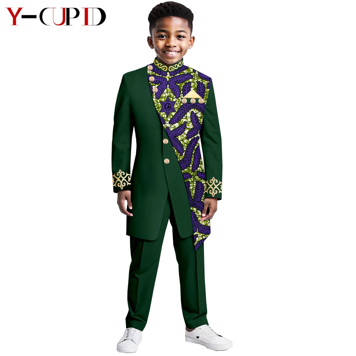 Traje Dashiki Chaqueta Pantalón Formal Niño | Tallas XS-XXL | Tico Trendy