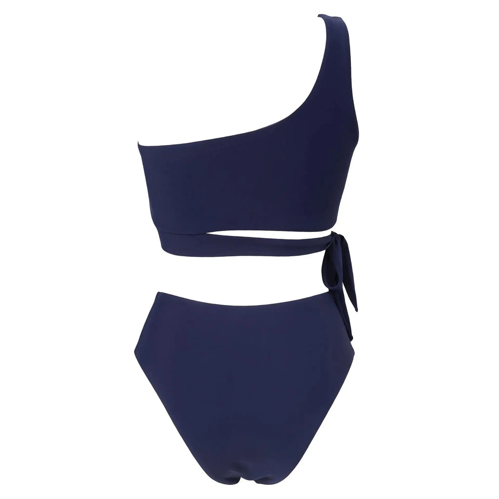 Bikini de Una Correa para Hombro - Traje de Baño Dividido