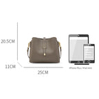 LAORENTOU Bolso cruzado de cuero de vaca para mujer, bolso de hombro informal a la moda, regalo de Festival para esposa, mamá