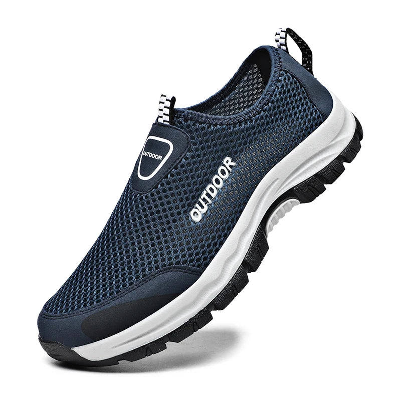 Mocasines Casuales Hombre | Malla Respirable Ligera Confort Estilo Tico | Talla Grande