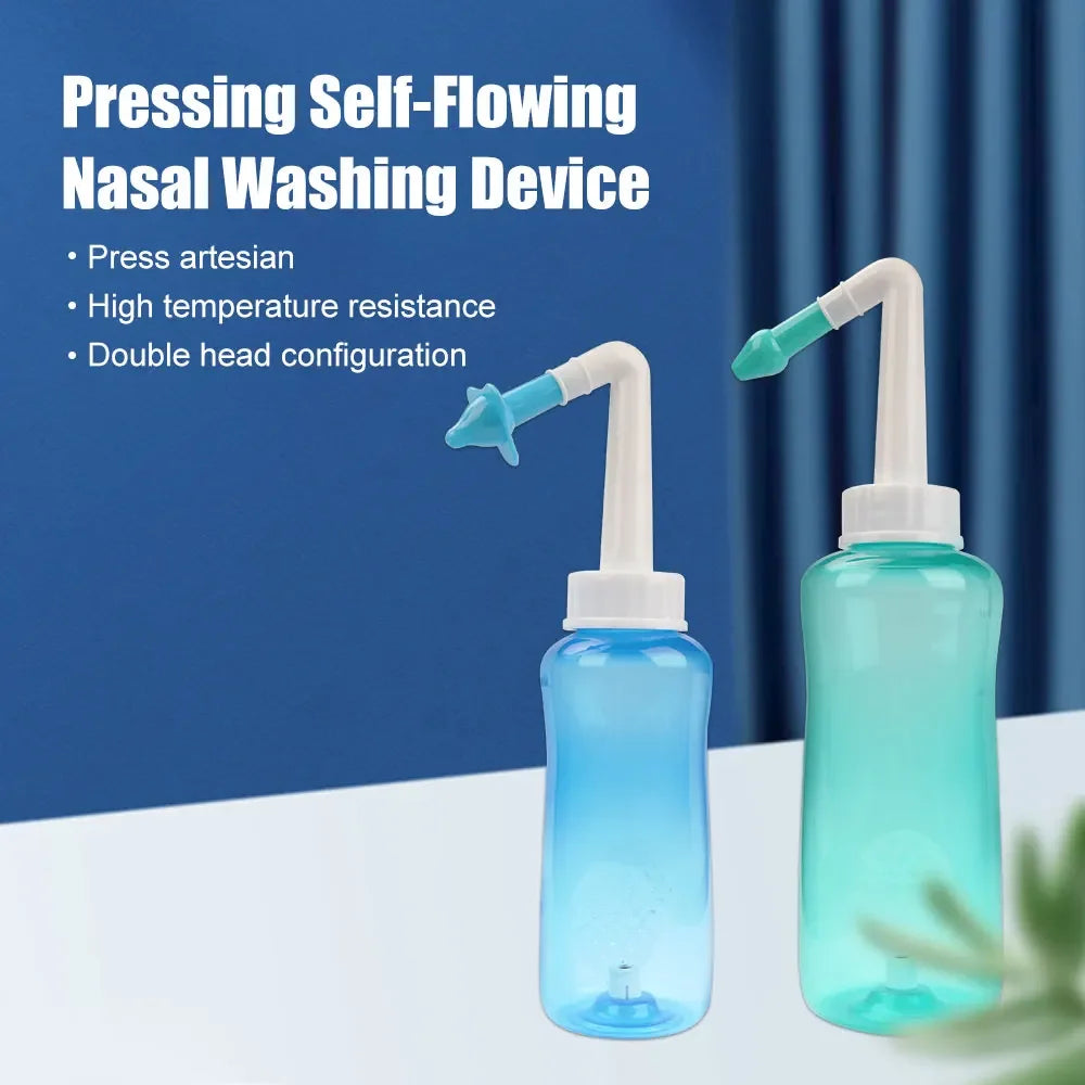 Lavador Nasal Neti Pot | Limpieza Vías Respiratorias Para Adultos Y Niños | Tratamiento Rinitis
